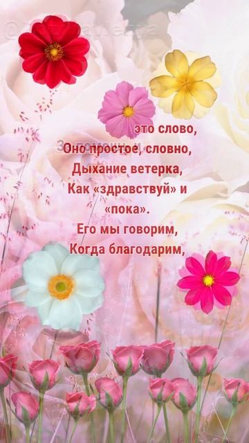 СПАСИБО! Открытка со словами благодарности
