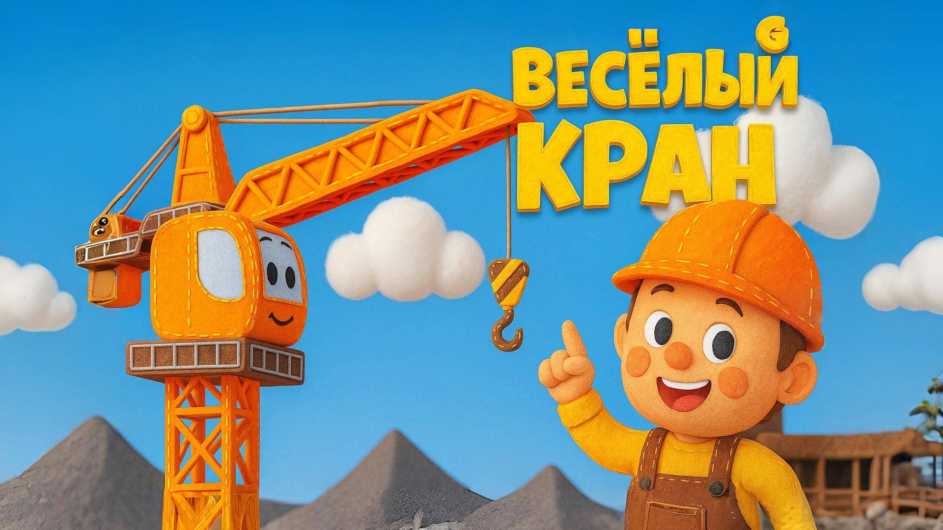 ВЕСЁЛЫЙ ПОДЪЁМНЫЙ КРАН. Мультики и песенки для детей