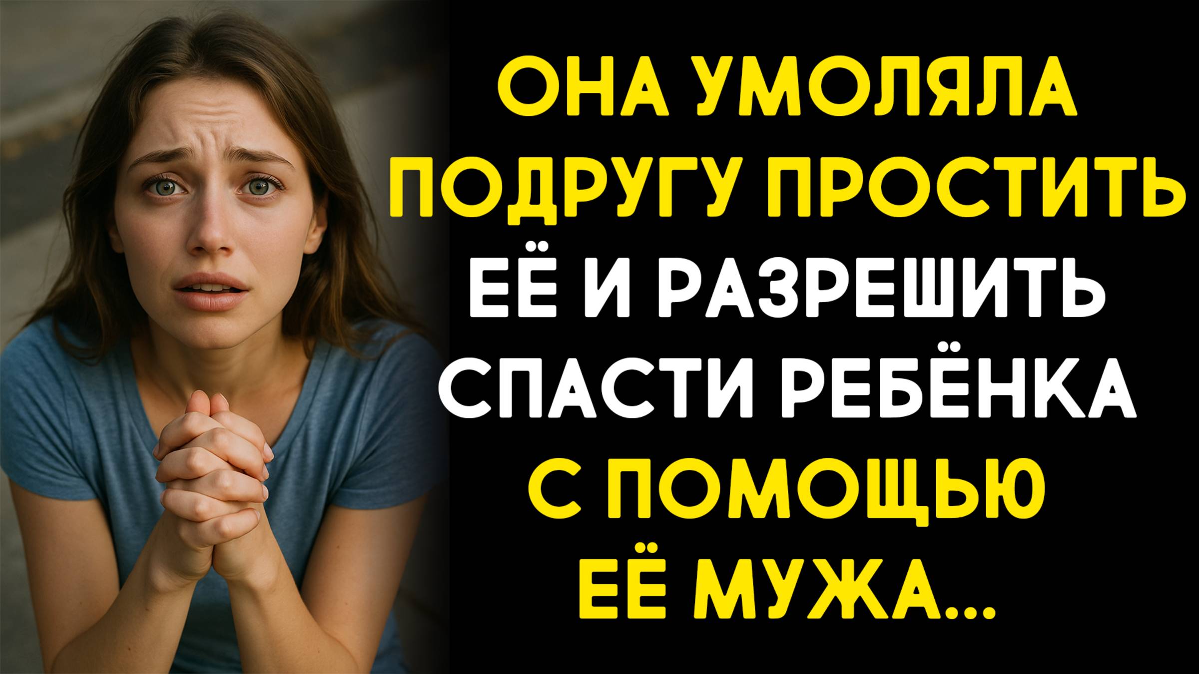 Жизненные истории. Она умоляла подругу простить её и разрешить спасти ребёнка. Слушать аудиорассказ