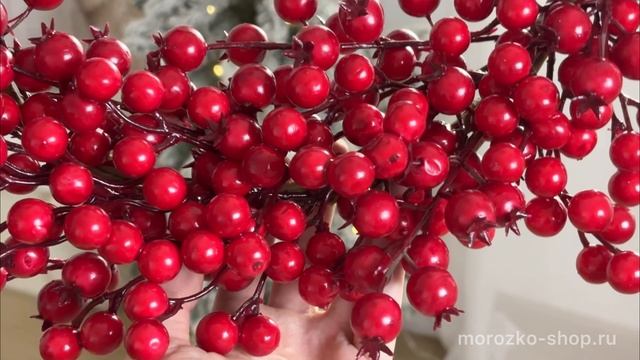 Декоративный венок из ягод РЭДБЕРРИС ВАРИО, 50 см, 1139594