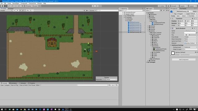16 - Add Scenery - Unity 2D Game Developer Course Farming Rpg