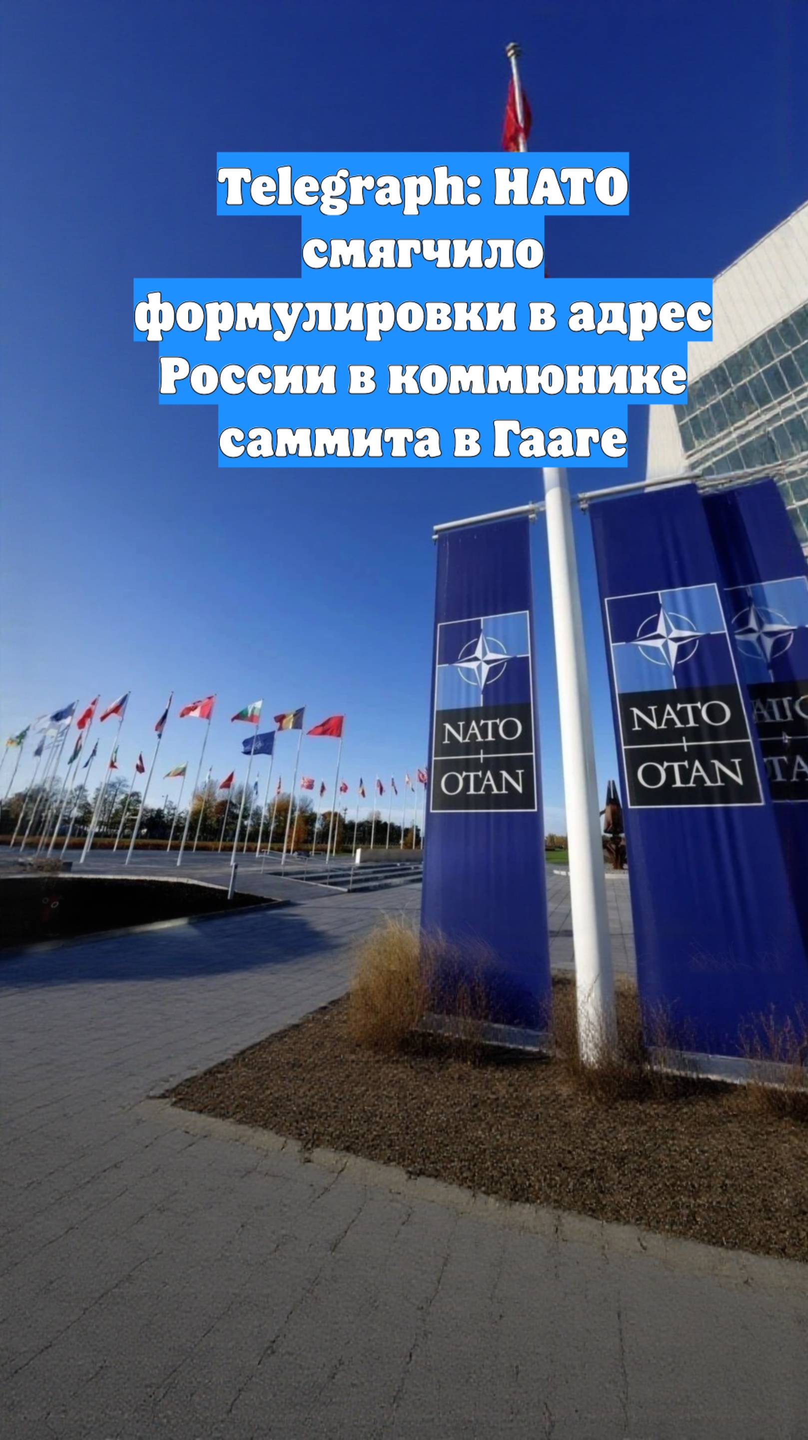 Telegraph: НАТО смягчило формулировки в адрес России в коммюнике саммита в Гааге