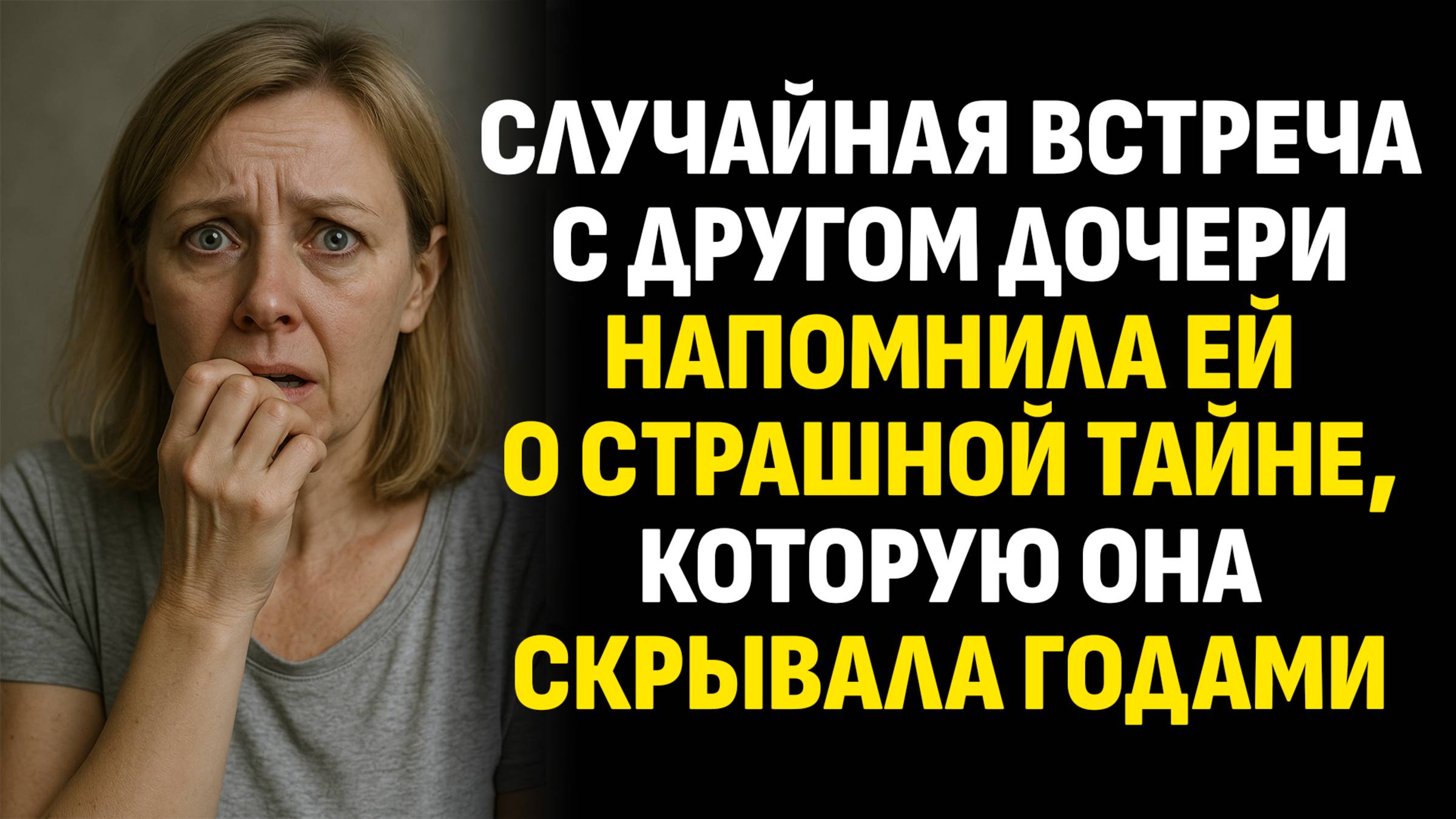 Истории из жизни. Случайная встреча напомнила ей о страшной тайне... Слушать аудиорассказ