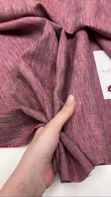 Костюмная рогожка Ralph Lauren. Цвет розово-коралловый