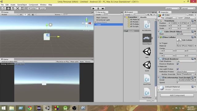 81 - Accelerometer Inputs in Unity C