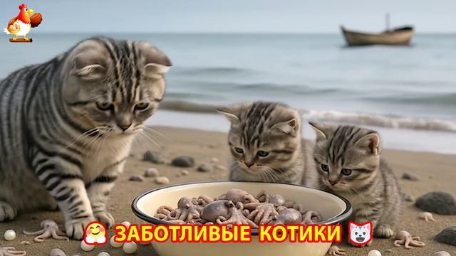 Заботливые котики спешат на помощь (107)