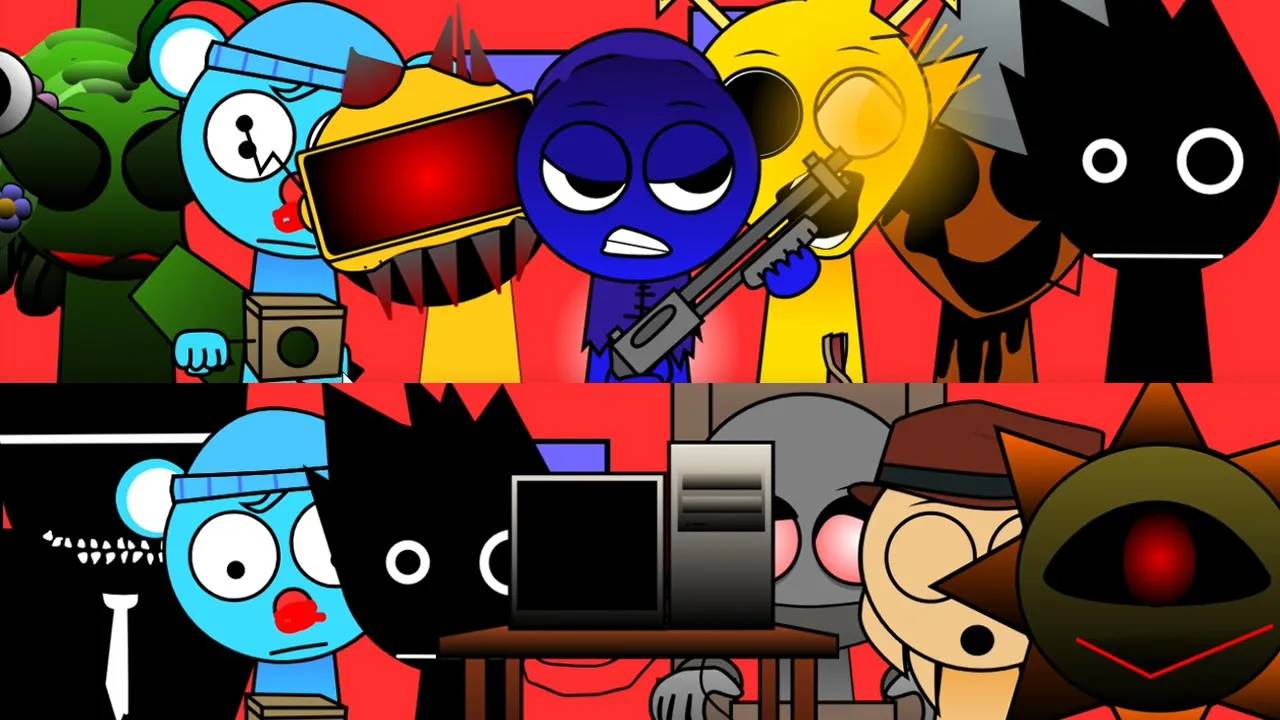 Фан-мод на Sprunki CORRUPTBOX от Sprunki Версия с анимацией incredibox sprunki