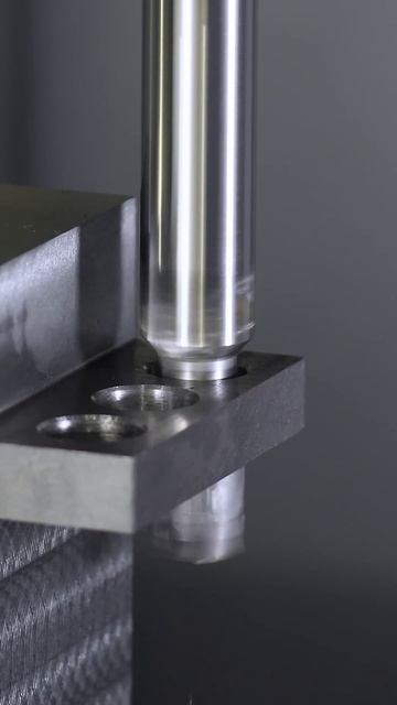 We machined the holes, chamfering, buck side chamfering in one step!