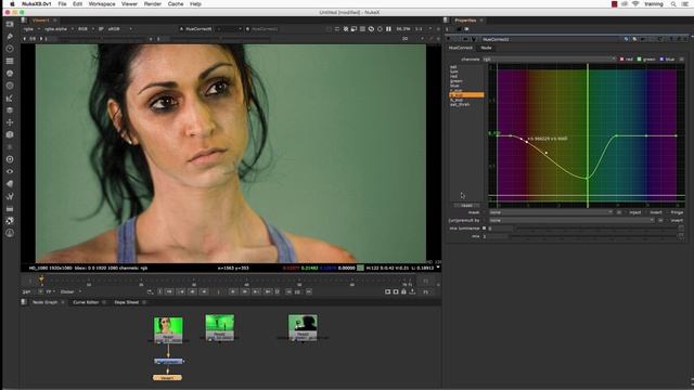 16 Advanced VFX Compositing with Nuke - Green Screen Keying_16