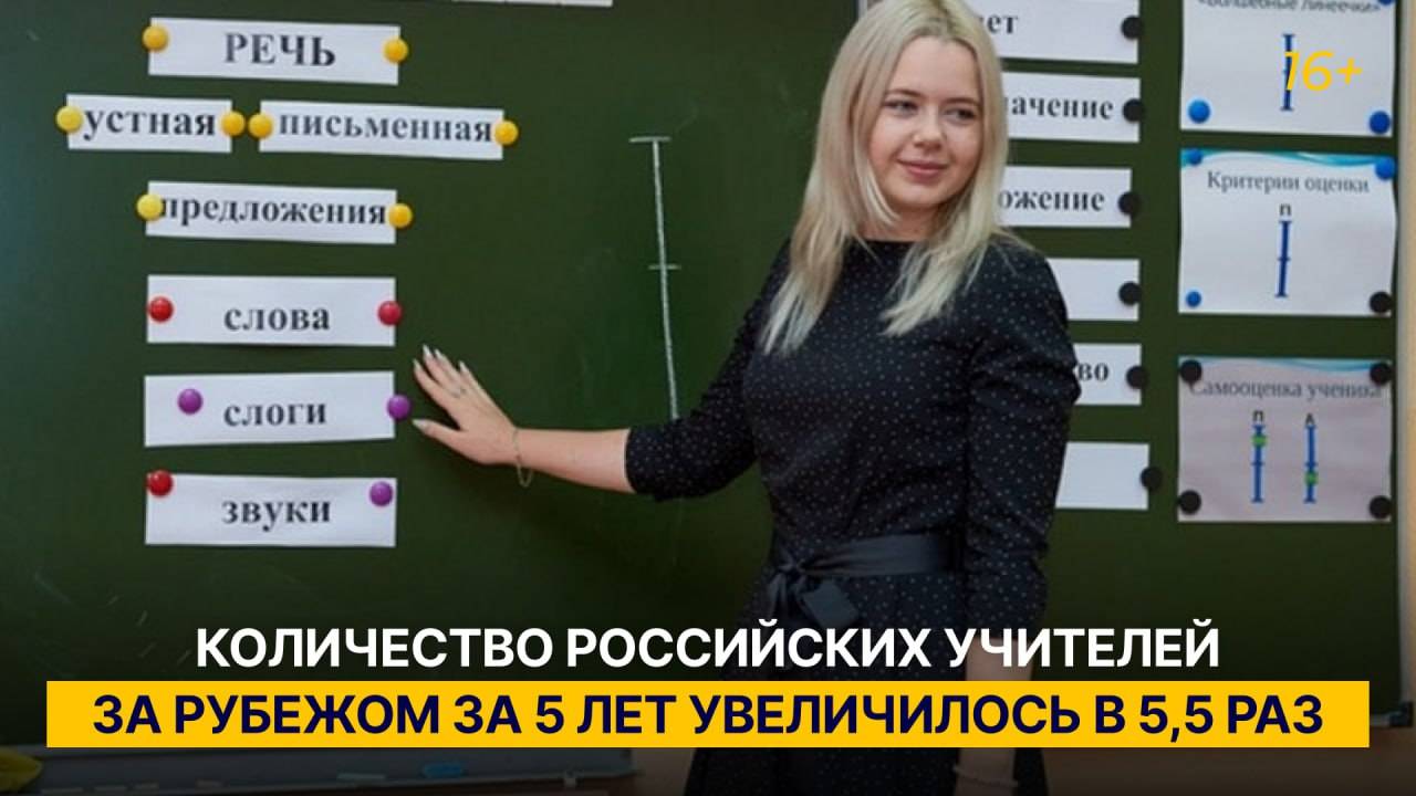 Оверчук: количество российских учителей за рубежом за 5 лет увеличилось в 5,5 раз