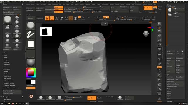 38. Sculpt Tiles in Zbrush