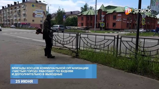 Предприятие -Чистый город- проводит окос травы