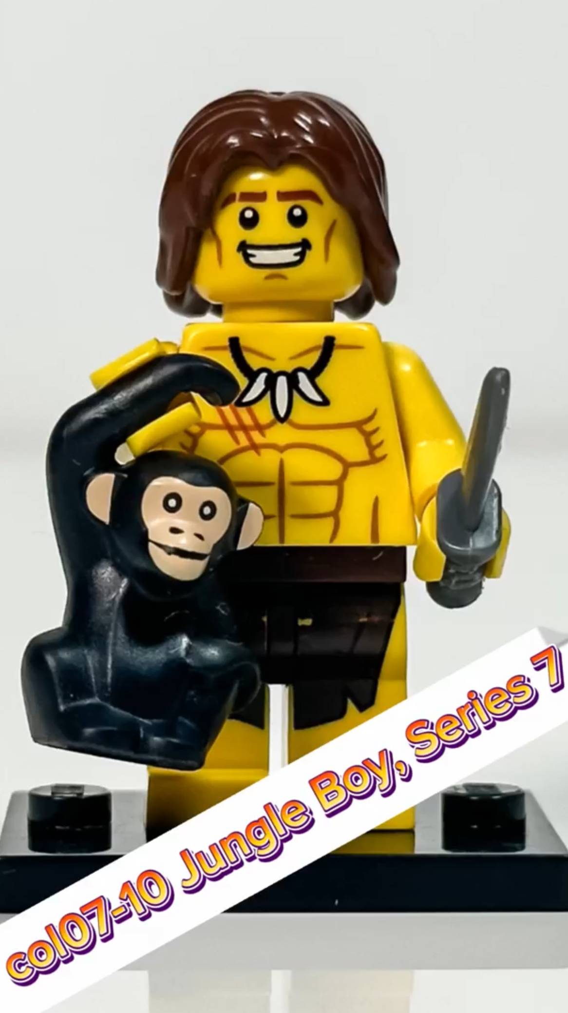 Коллекционная минифигурка Лего col07-10 Jungle Boy Серия 7