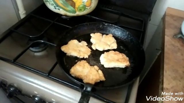 Жарю рисовые лепёшки