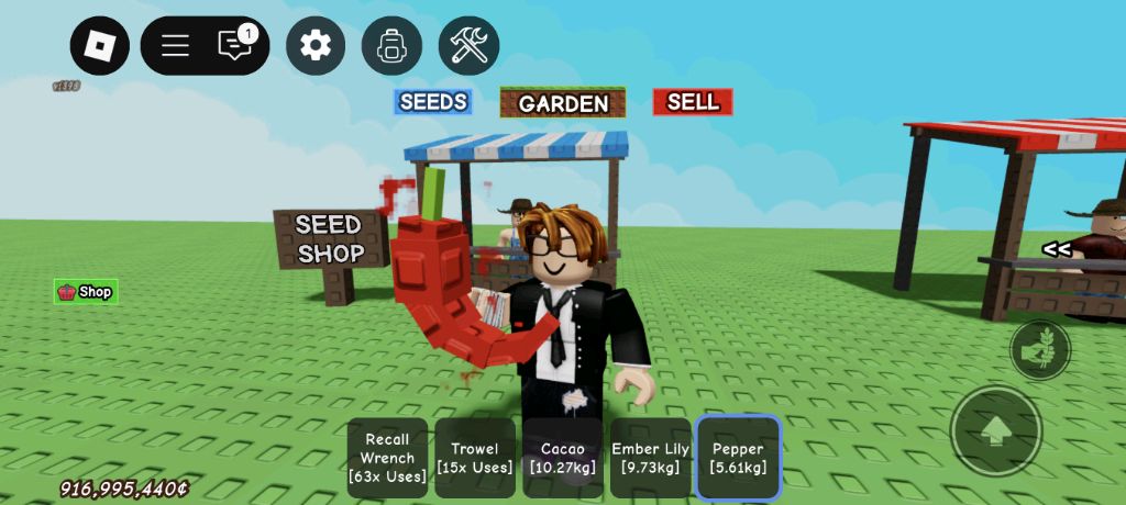 роблокс grow a garden