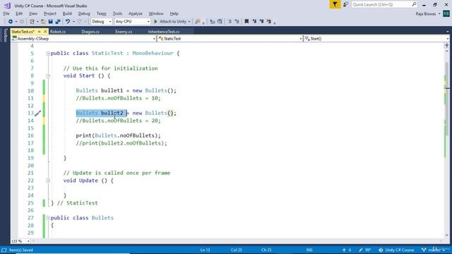 43 - Static Variables Functions & Classes in C