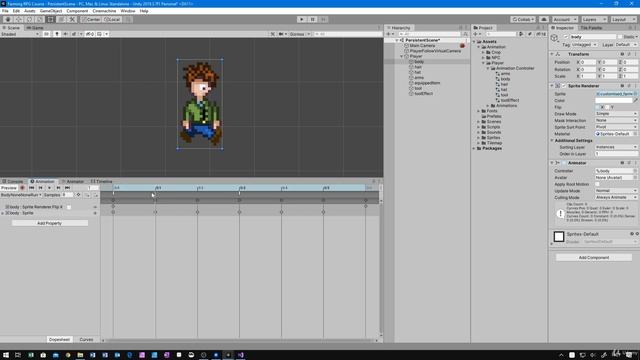 09 - Player Animation Controllers - Unity 2D Game Developer Course Farming Rpg