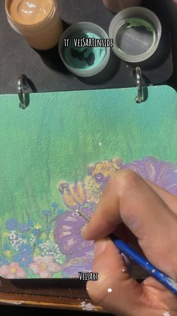 Рисую ПчелоМопса гуашью.