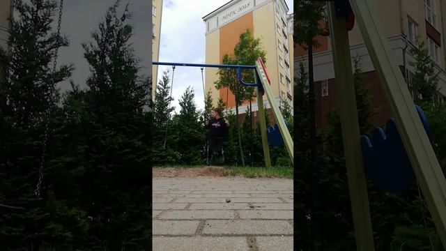Сальто с качели. 10 подписчиков и обучалка