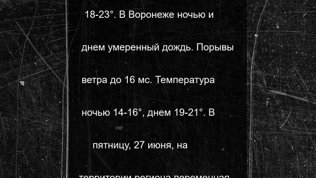 Воронеж не собирается выходить из холода и дождей
