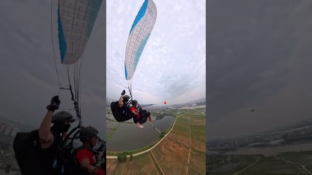Гляну в рисовое небо,гляну в небо ! 
#BLUE WING БПЛА ДРОН на затяжку параплана