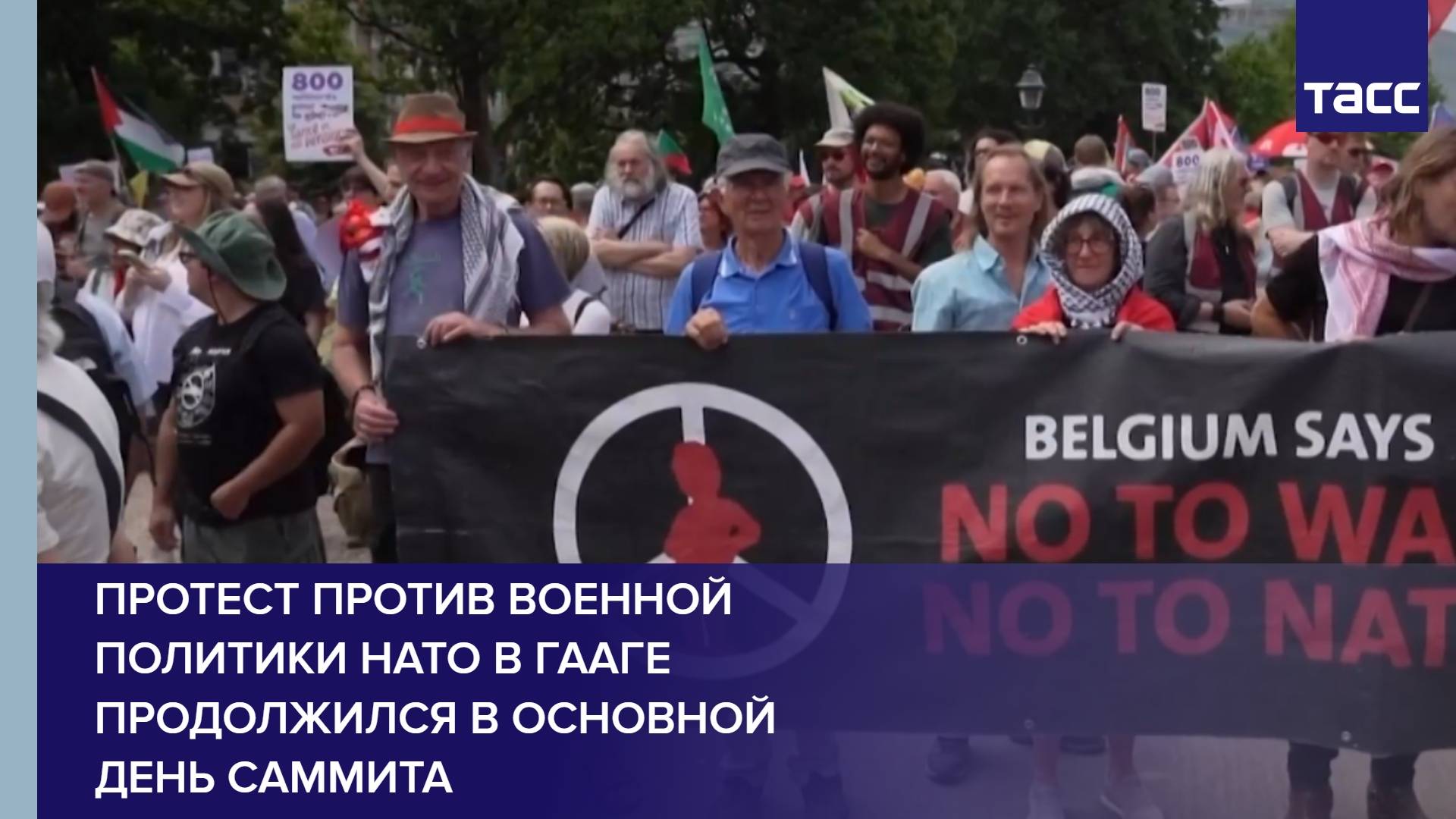 Протест против военной политики НАТО в Гааге продолжился в основной день саммита