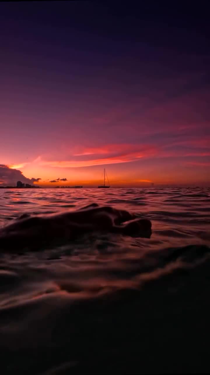 #закат #вода #люди