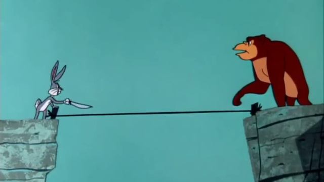 Take one step on that rope and I ll cut it! (мем)