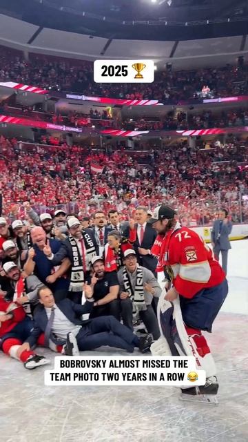 Bobrovsky Almost Missed The Team Photo 2 Years In A Row