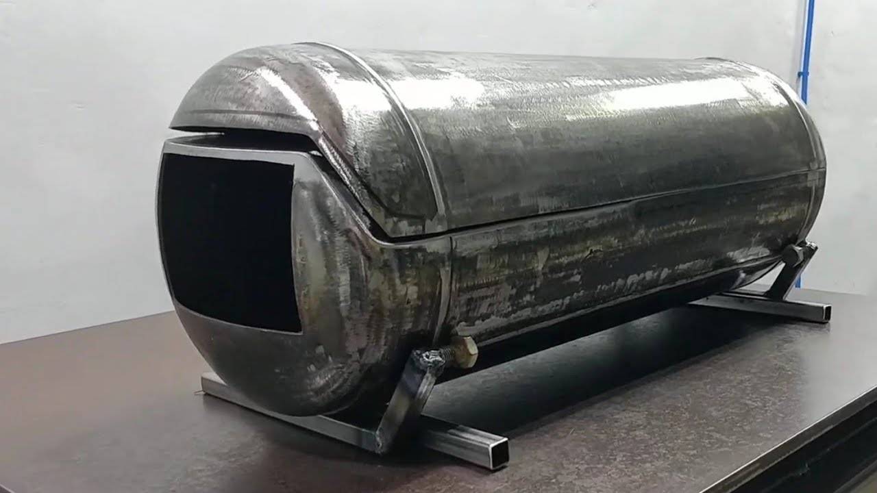 Шикарный МАНГАЛ,  из газового баллона. СВОИМИ РУКАМИ.