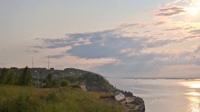 Невероятный закат над Волгой в Печищах 😍🌅