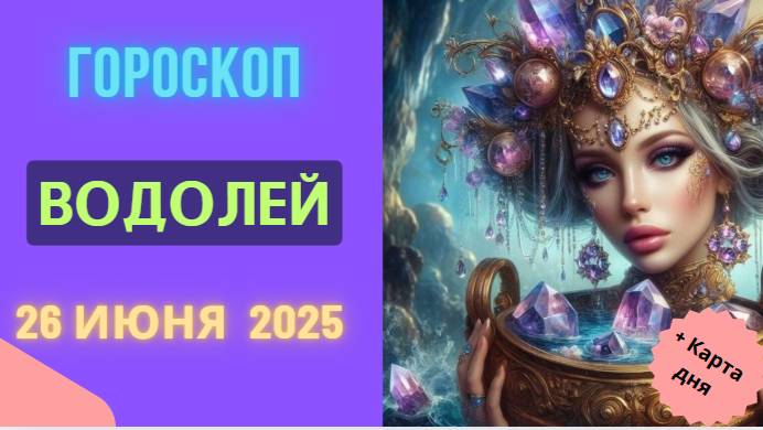 Гороскоп на сегодня 26 июня 2025 для Водолеев — день идей и вдохновения!