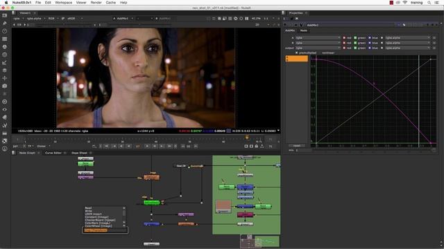 27 Advanced VFX Compositing with Nuke - Green Screen Keying_27