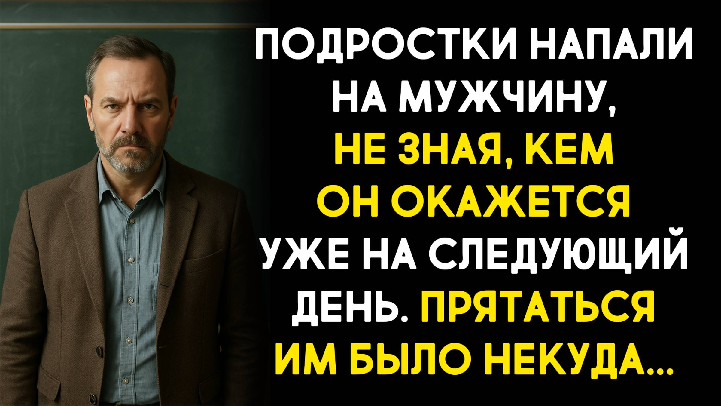 Жизненные истории. Подростки напали на мужчину, не зная, кем он окажется... Аудиокниги