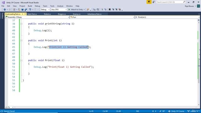 44 - Understanding Method Overloading in C