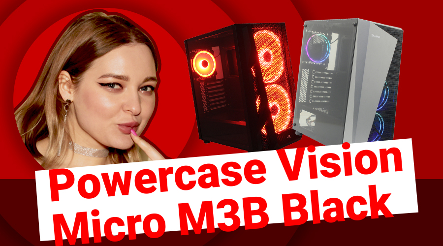 НИКС Компьютерный Супермаркет: видео про Корпус Powercase Vision Micro M3B Black без БП с окном