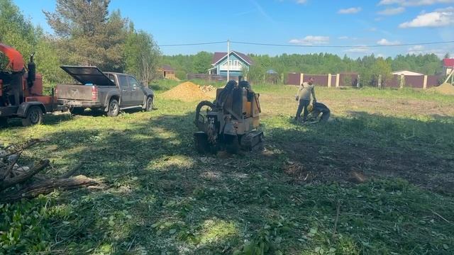 Расчистка участка под строительство дома 1 днём