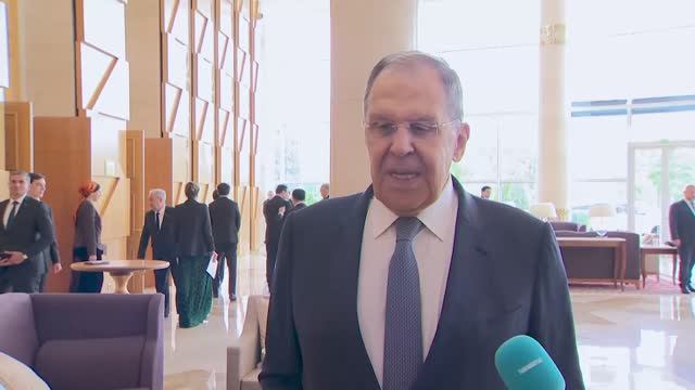 С.В. Лавров комментарий для СМИ  в ходе визита в Туркменистан, Ашхабад, 25 июня 2025 года