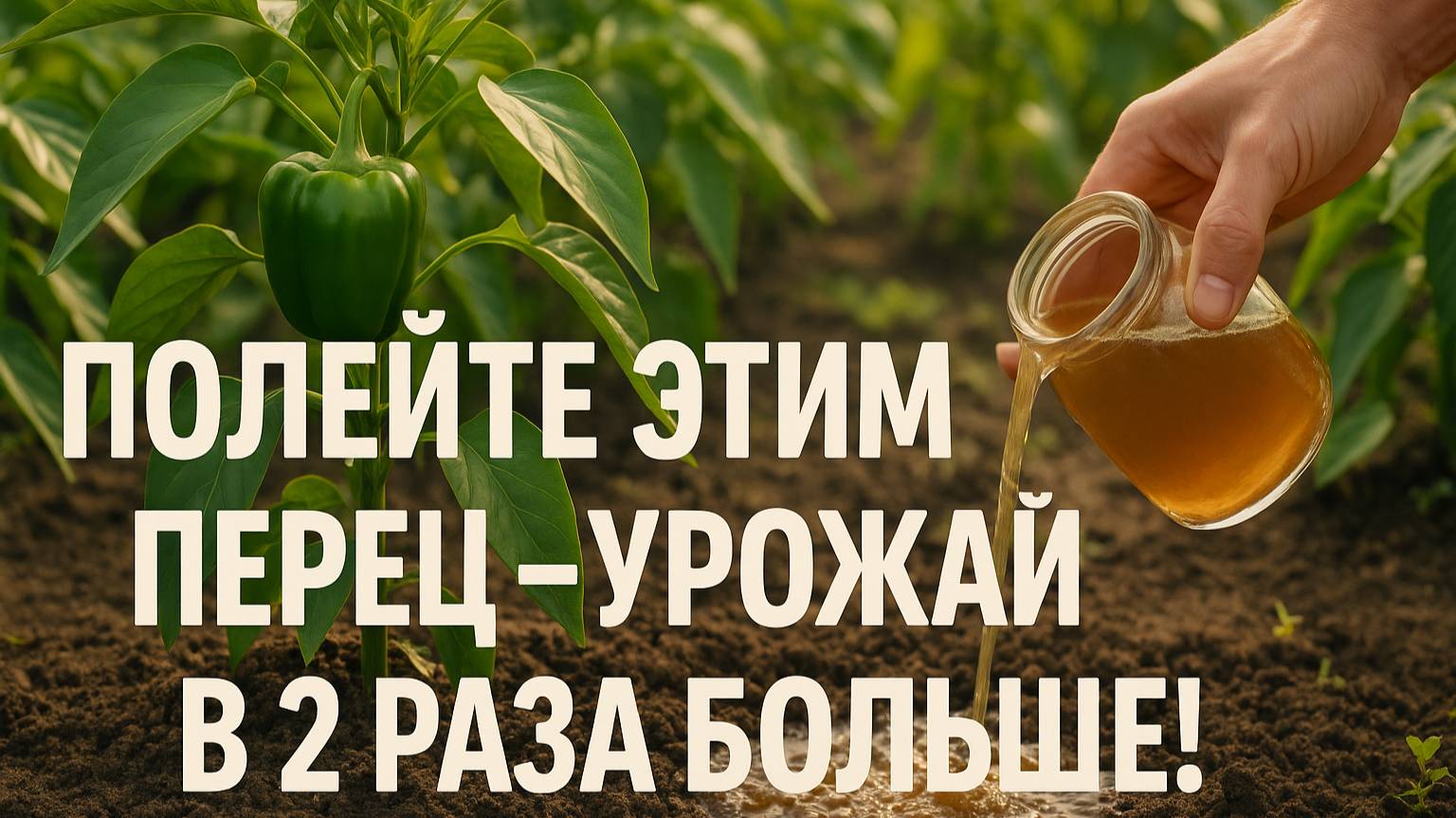 Полейте этим перец — и урожай вырастет вдвое! Проверенный способ!