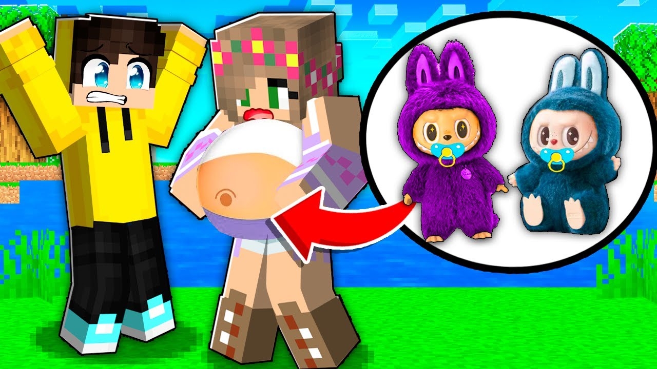 МОЯ ДЕВУШКА РОДИЛА ЛАБУБУ В МАЙНКРАФТ! | Дими minecraft