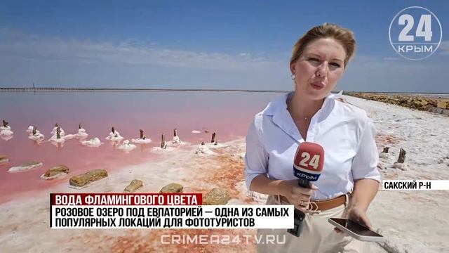 Озеро Сасык-Сиваш в Сакском районе стало розовым раньше времени. В чем причина