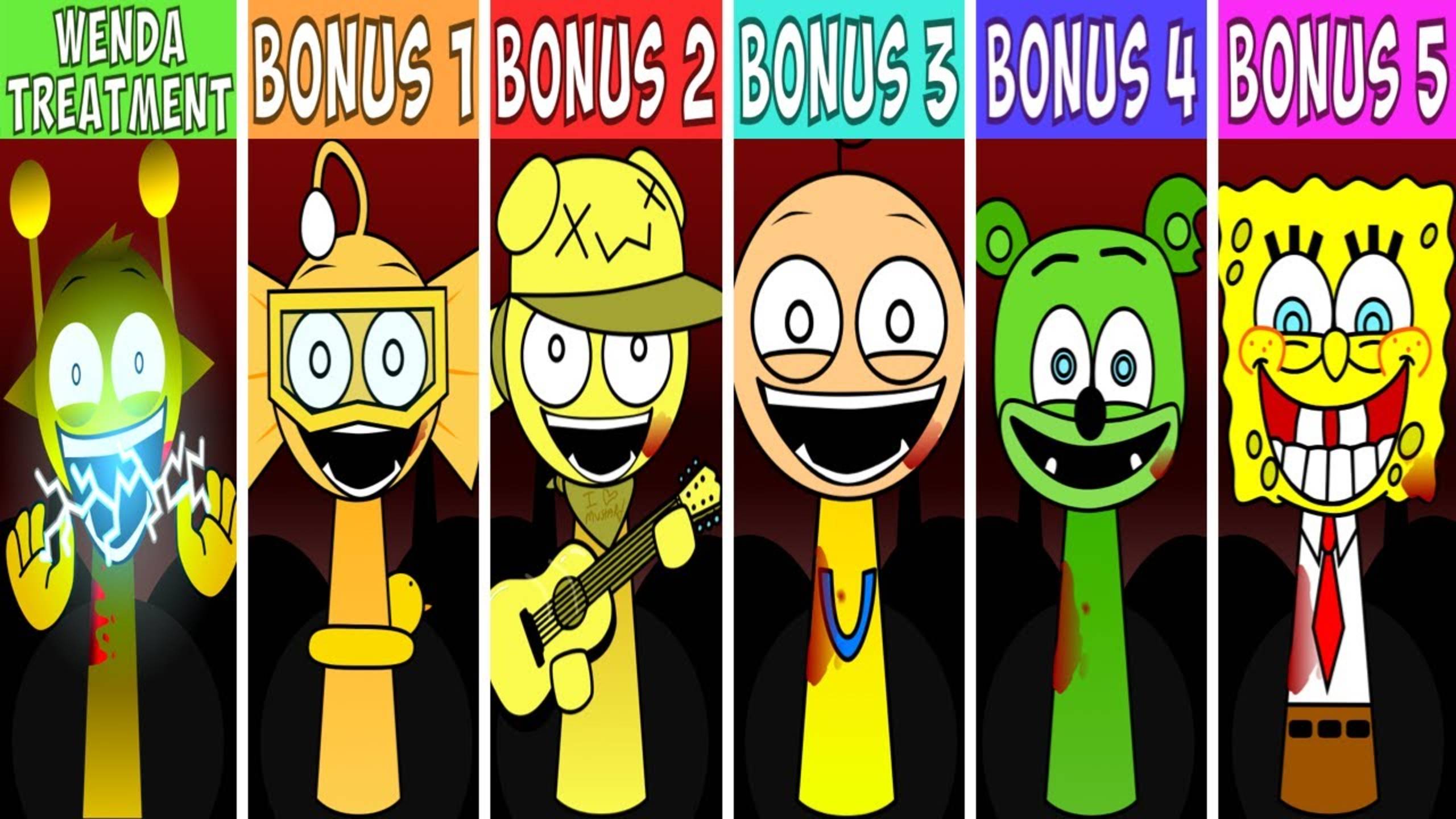 👁 EVERY OC & BONUS Characters From Sprunki Wenda Treatment | Полный Состав!
#sprunki #wenda