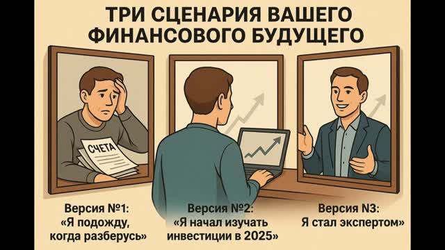 Как начать инвестировать в 2025? 3 сценария вашего будущего (не упустите!)