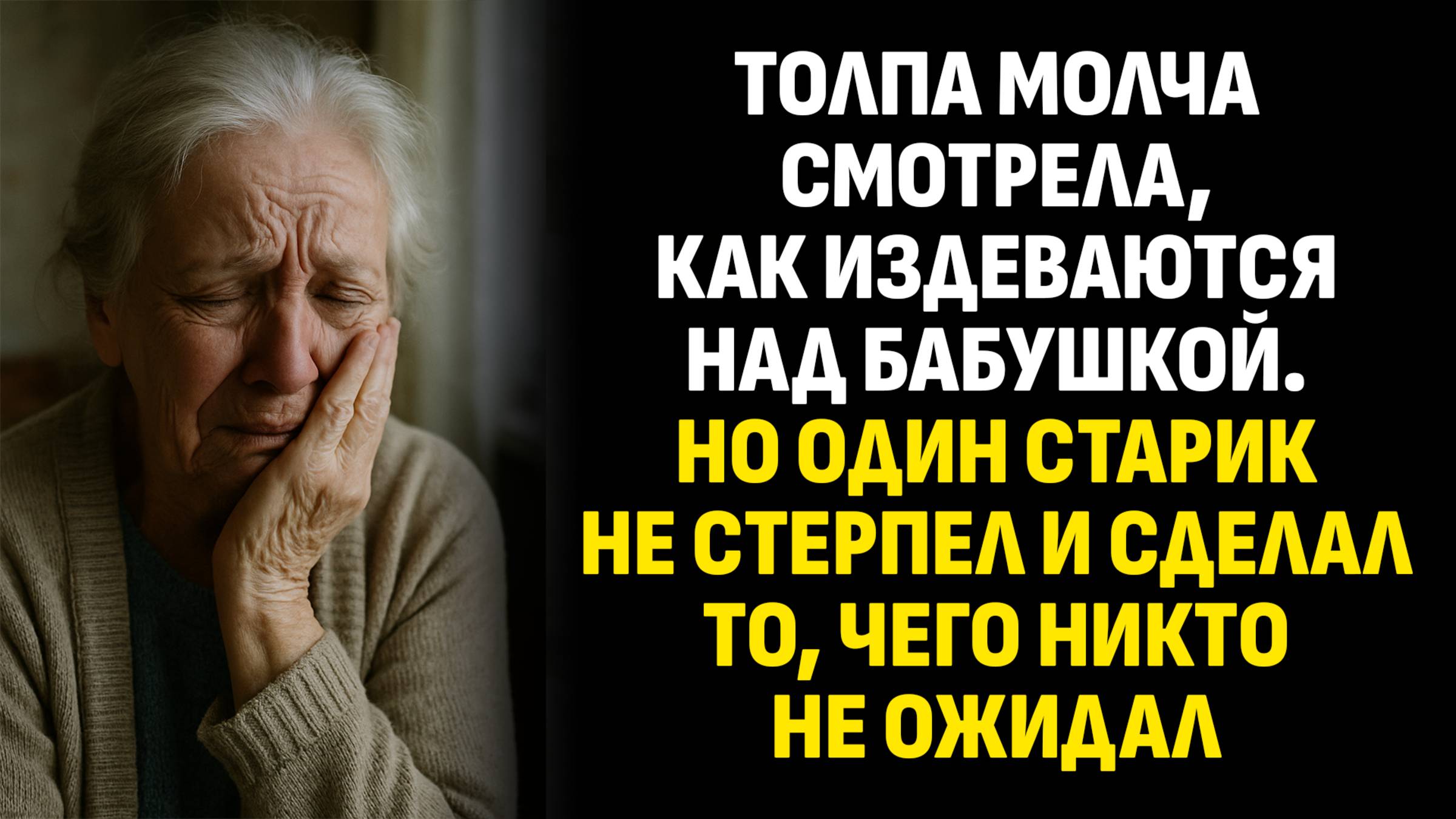 Жизненные истории. Толпа молча смотрела, как издеваются над бабушкой. Но один старик... Аудиокниги