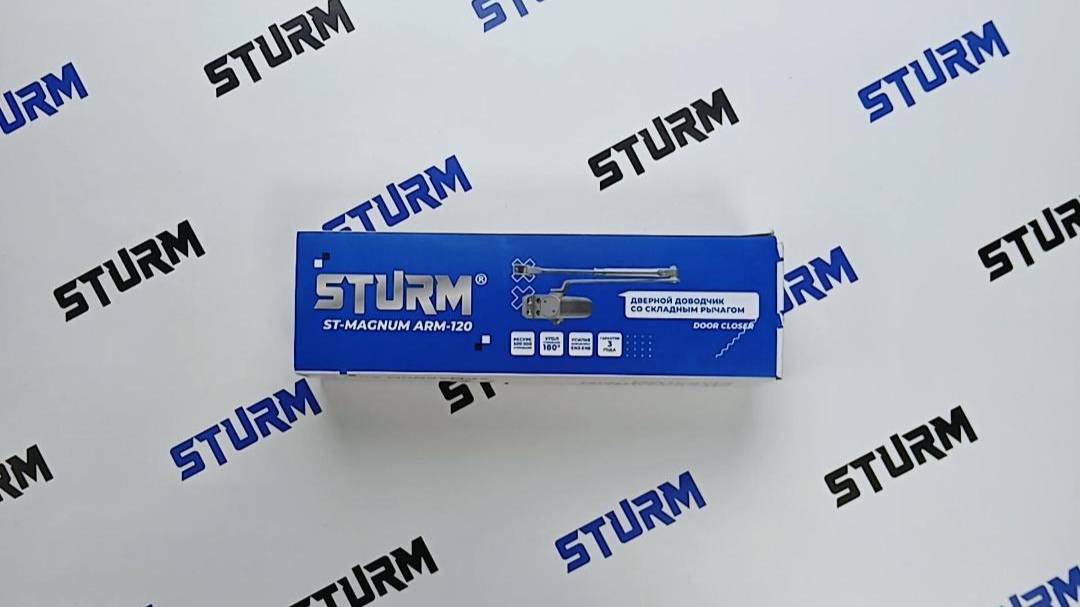Распаковка дверного доводчика ST-Magnum Arm-120 (Коричневый)