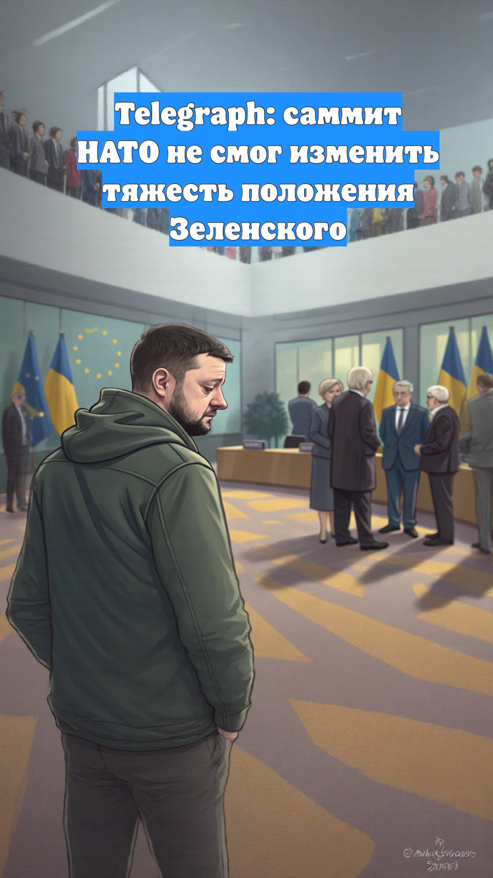 Telegraph: саммит НАТО не смог изменить тяжесть положения Зеленского