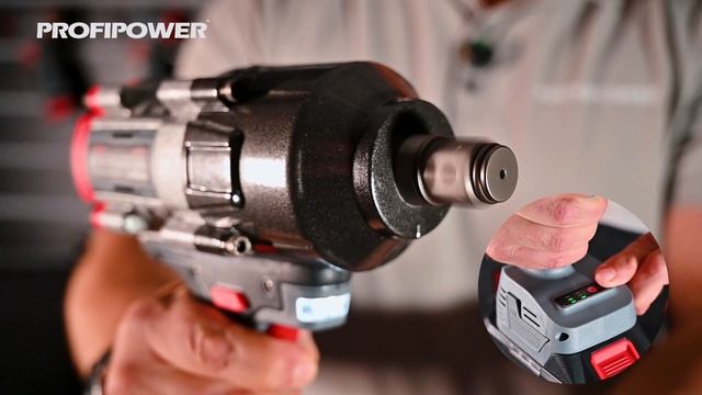 Аккумуляторный бесщеточный ударный гайковерт PROFIPOWER T-1200N 
Артикул E0244