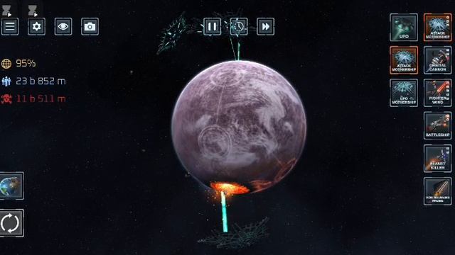 Унечтожаем планету AVAION В Solar Smash.