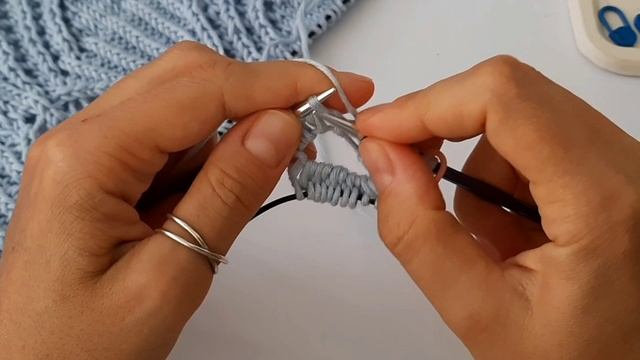 Мастер-класс по вязанию пледа. Прибавление петель