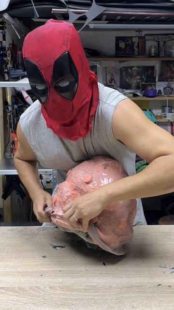 Cosplay Deadpool Распаковка шлема Space Marine 2 #shorts